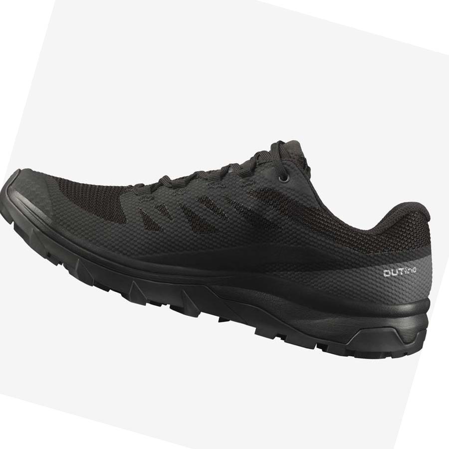 Tenis Senderismo Salomon OUTLINE GORE-TEX Hombre Negros Negros | MX 3599PJJ